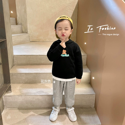 Осенние детские штаны для мальчиков, детская одежда, в западном стиле