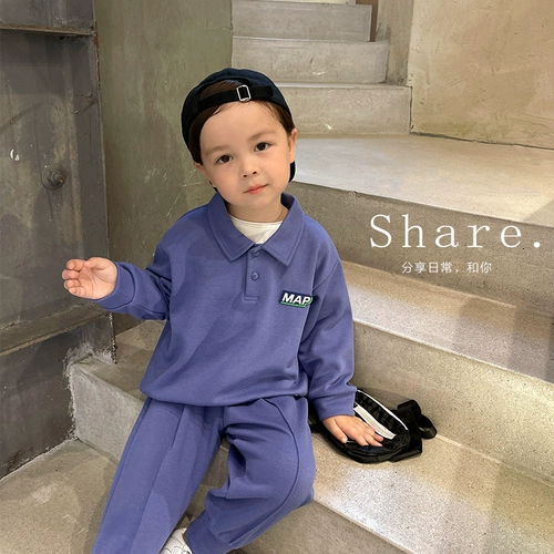 Свитшот для мальчиков, осенняя толстовка, детский комплект, детская одежда