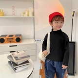 Шерстяной приятный телу осенний демисезонный детский пуховик для мальчиков, детское зимнее термобелье, высокий воротник, детская одежда