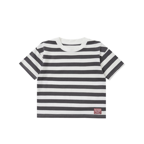 Детская тонкая футболка с коротким рукавом для мальчиков, детская одежда, в западном стиле