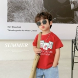 Летняя футболка с коротким рукавом для мальчиков, детская летняя одежда, детская одежда