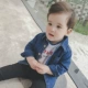 Áo sơ mi dài tay cho bé Cowboy mùa xuân và mùa thu Thu trẻ em Áo sơ mi Trẻ em Trẻ em 1 Năm 3 Bé 0 thủy triều Y2439 - Áo sơ mi áo cho bé gái