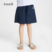 Anel childrens clothing girls five-point pants summer thin 2021 New Chinese childrens shorts 11-year-old girl pants loose