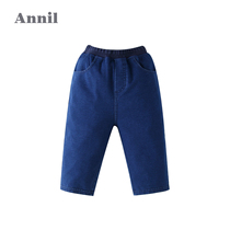 Shopping mall with Anael children boy denim Capri pants summer thin 2021 new soft boy pants
