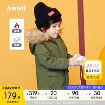 Anel childrens clothing boys long cotton clothing winter new boys fashion style thick cotton padded jacket Y