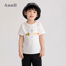 Shopping mall with Anael childrens clothing boys summer suit 2021 New Baby short sleeve T-shirt shorts two-piece set