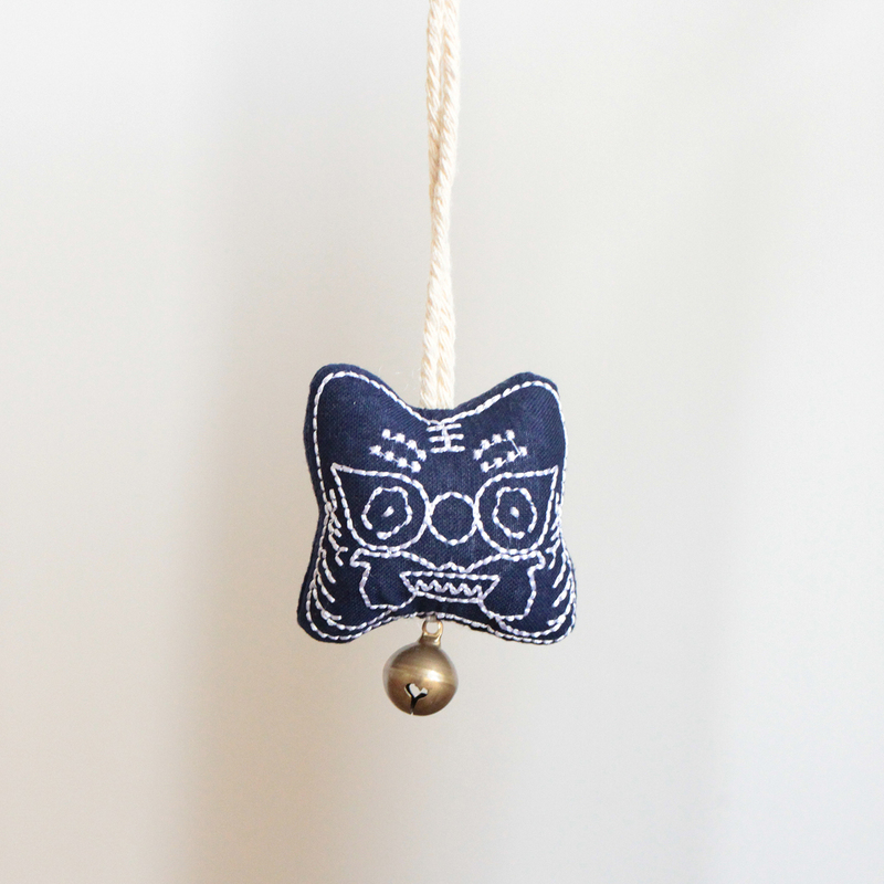 Yunnan Ethnic Style Tie-Dye Tiger Head Keychain Pendant Travel Gift Ethnic Style Travel Souvenir