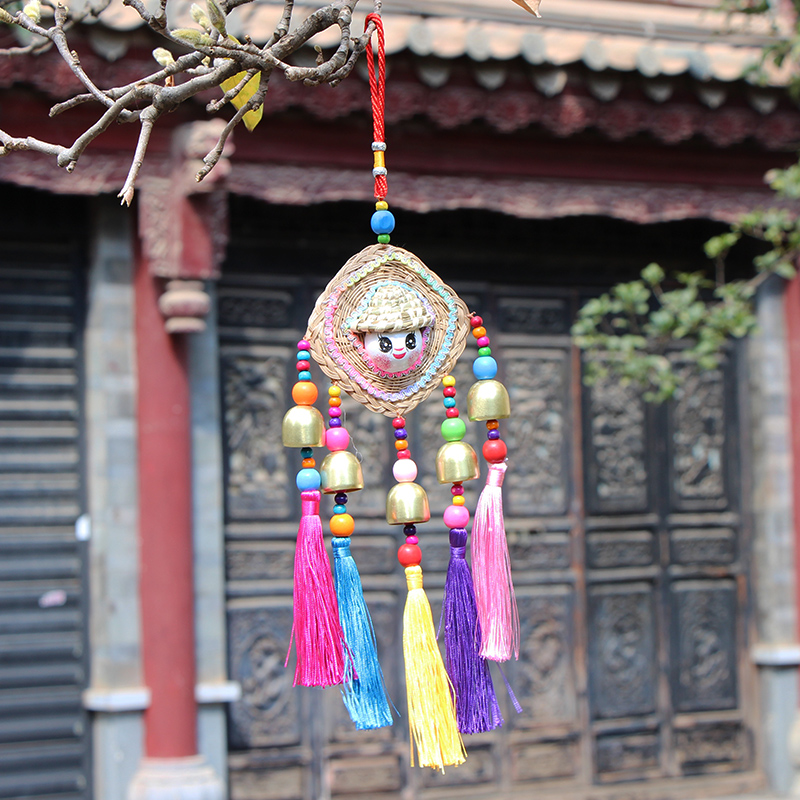 Ethnic handmade beaded tassel wind chimes bedroom creative pendant home decorations children's gifts annual meeting gifts