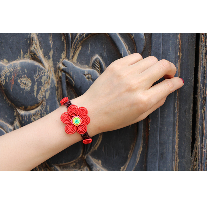 Yunnan Ethnic Wind Comeback Ancient End Afternoon Handmade Art Handmade Bracelet Yunnan Tourist Memorabilia Women's Ornaments