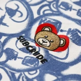 Японская рубашка, с медвежатами, с вышивкой