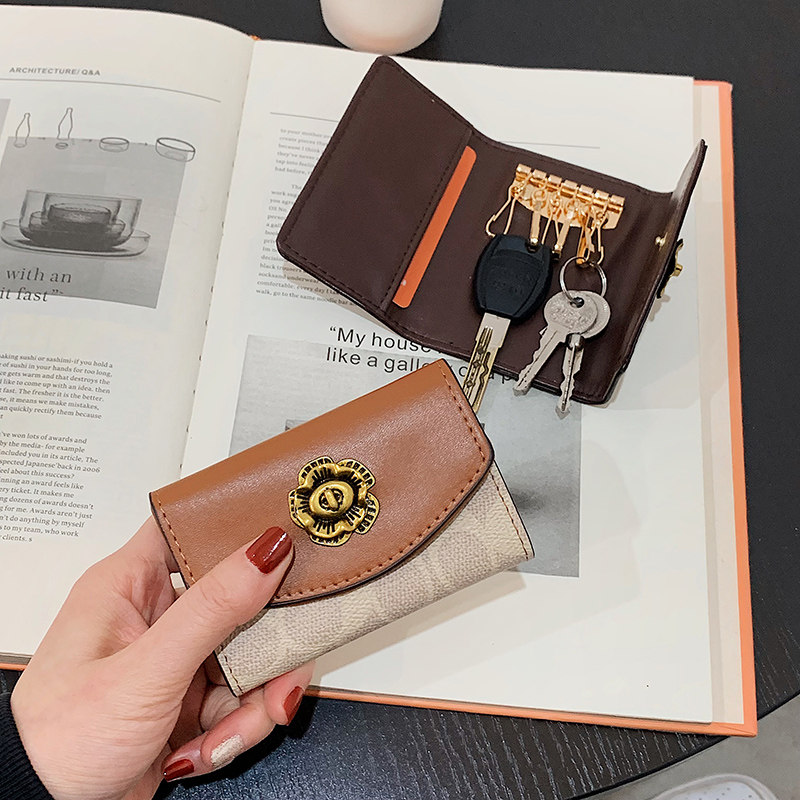 New Minimalist Key Bag Lady Small Retro Key Bag Home Containing Multifunction Mini Tide Key Cover