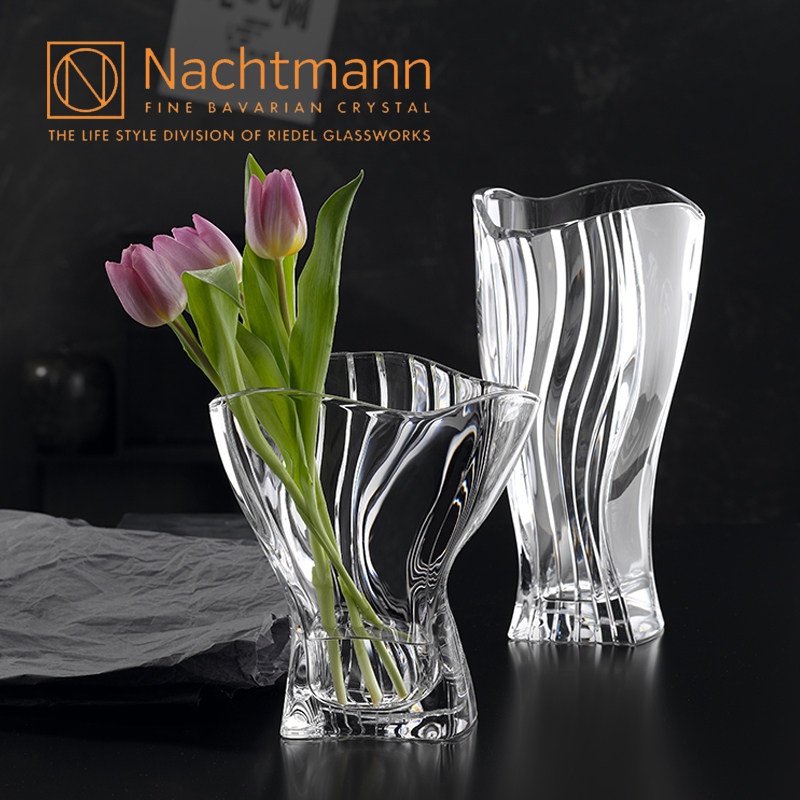 German Imports Nachtmann Crystal Glass Vase Creative Decoration Personality Full of Star Lily Rose Bottle