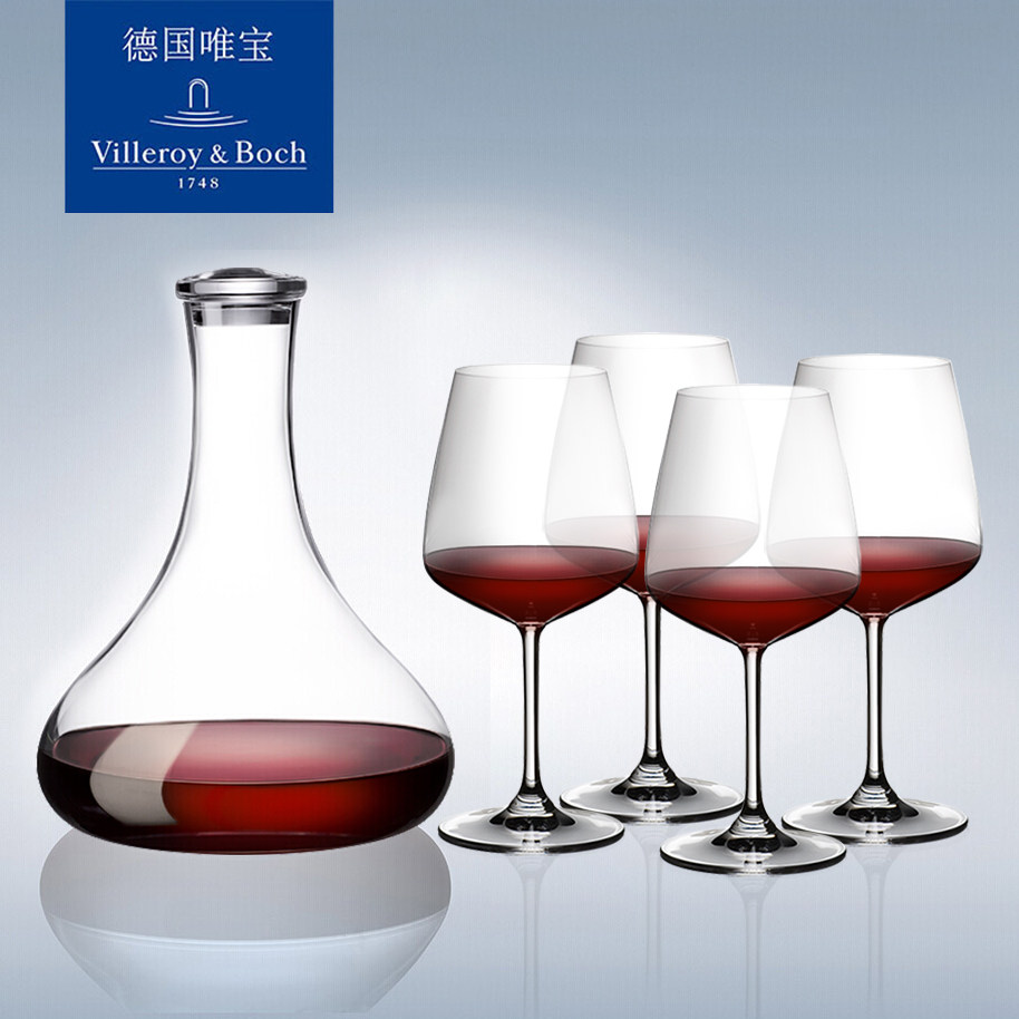 villeroyboch German Villeroy & Boch imported wine glass crystal glass high-footed wine glass decanter set