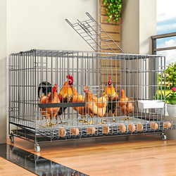Chicken Cage For Home Outdoor Extra Large Rainproof For Home Indoor Rural Foldable Automatic Feces Cleaning Wire Mesh Breeding Cage