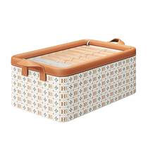 Clothing storage box home wardrobe layered fabric clothes and pants classification partition storage organization storage box artifact