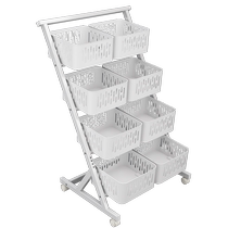 Snack rack storage rack multi-layer trolley living room floor toy rack removable fruit drink storage box