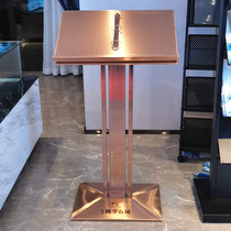 Rose Gold Contract vertical landing Building Rose Gold Single Page Folding Racket Real Estate Racket