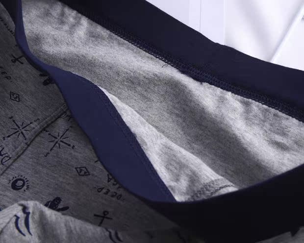 Cotton đồ lót nam thời trang cotton sọc eo quần short chữ thể thao thanh niên U lồi thiết kế boxer đầu sịp nam cao cấp