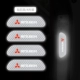 Mitsubishi Car Door Door Stumer Strakective [флуоресцентное белое] 4 штуки