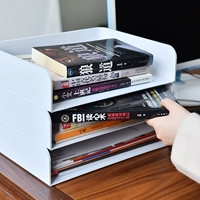 Стойки на рабочем столе могут быть наложены на книжную коробку для хранения студенческого общежития с сортировкой книжной полки документ A4
