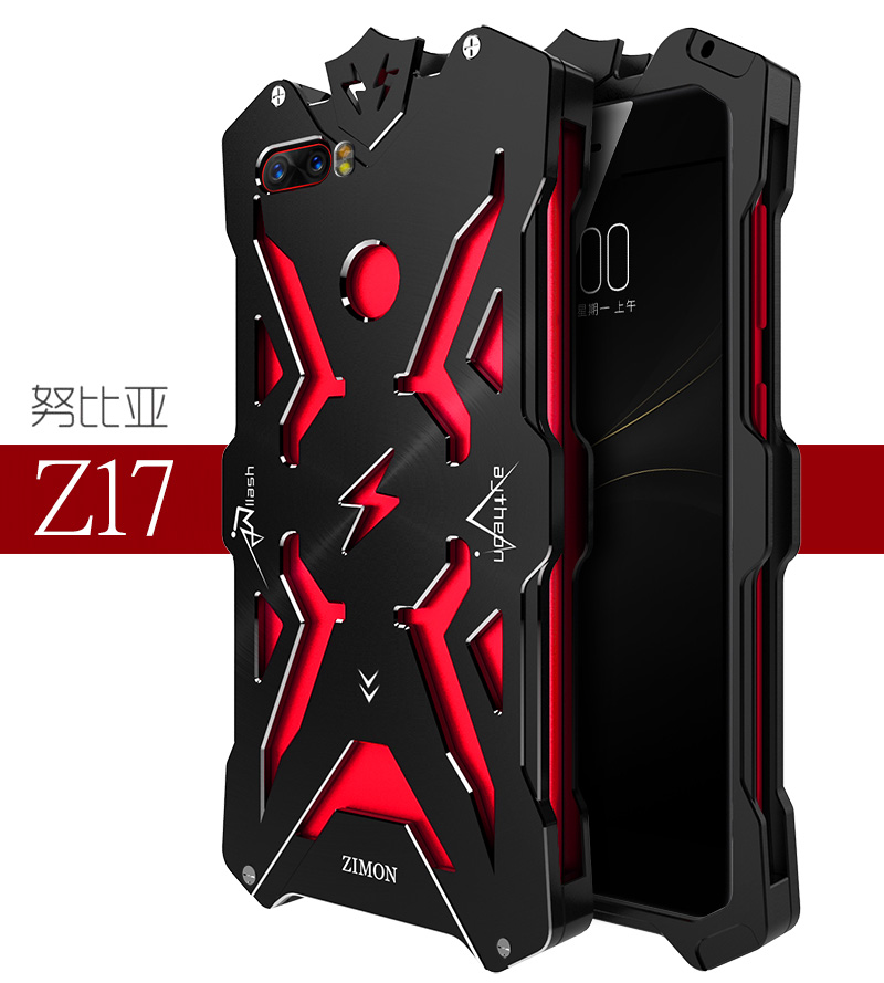 SIMON THOR Aviation Aluminum Alloy Shockproof Armor Metal Case Cover for ZTE nubia Z17 & nubia Z17 mini