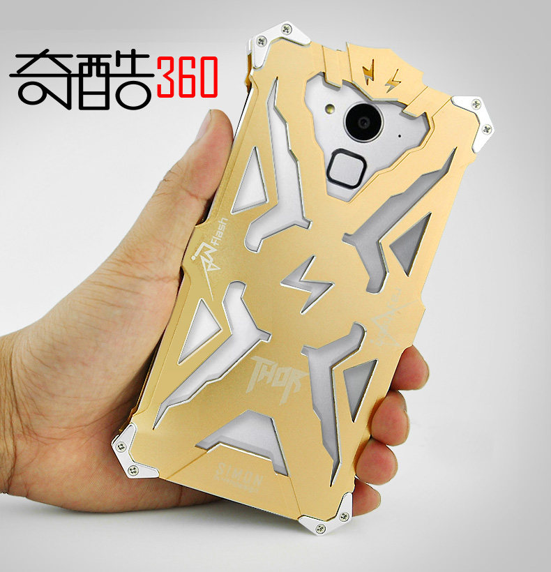 SIMON THOR Aviation Aluminum Alloy Shockproof Armor Metal Case Cover for QIKU 360 Q1 Youth