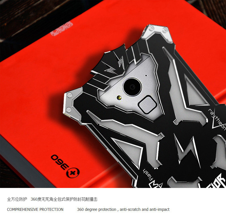 SIMON THOR Aviation Aluminum Alloy Shockproof Armor Metal Case Cover for QIKU 360 Q1 Youth