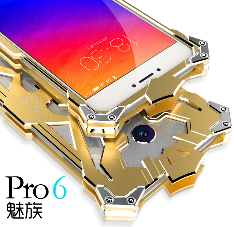 SIMON THOR Aviation Aluminum Alloy Shockproof Armor Metal Case Cover for MEIZU Pro 6 | MEIZU Pro 5
