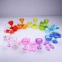 Acrylic Children Crystal House Mini Table Spoon Fork Fork Wine Cup Tellow Kids Game Bộ đồ chơi búp bê công chúa