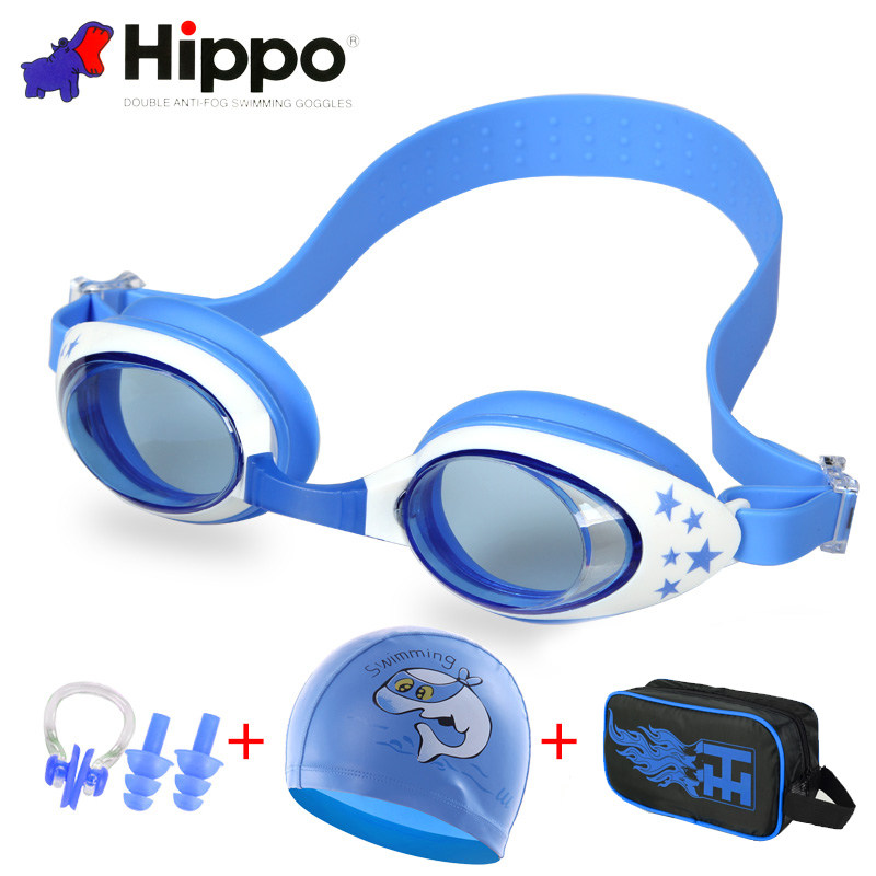 Children's swimming goggles boys and girls swimming glasses swimming goggles waterproof anti-fog HD swimming equipment boys and girls