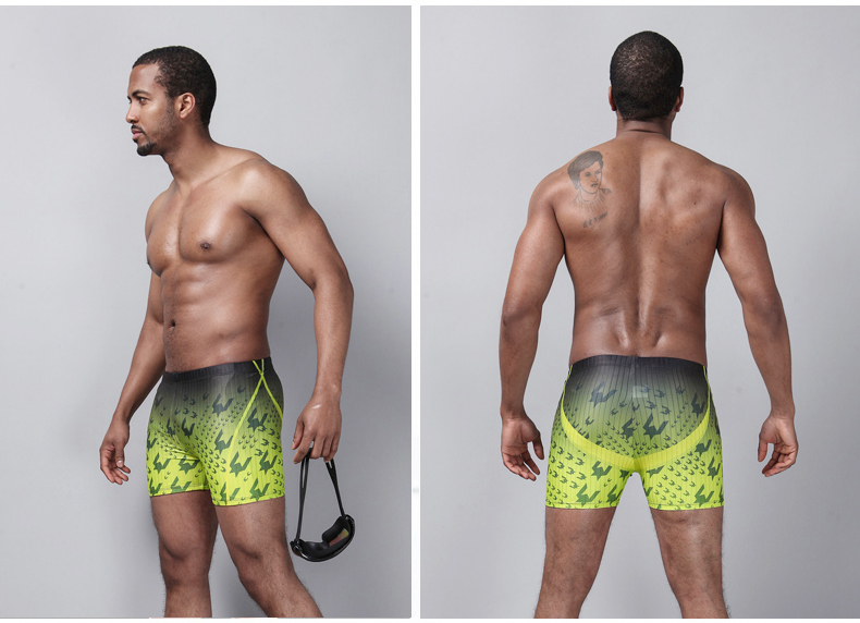 Xin Yuefeng quần bơi nam quần boxer quần bơi mùa xuân nóng thời trang đồ bơi nam cảm giác của thủy triều kích thước lớn quần bơi nam speedo chính hãng