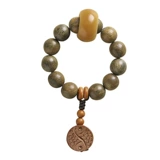 Натуральные четки из круглых бусин из сандалового дерева, четки бодхи, портативное украшение в руку для пальца из грецкого ореха, браслет из розового дерева