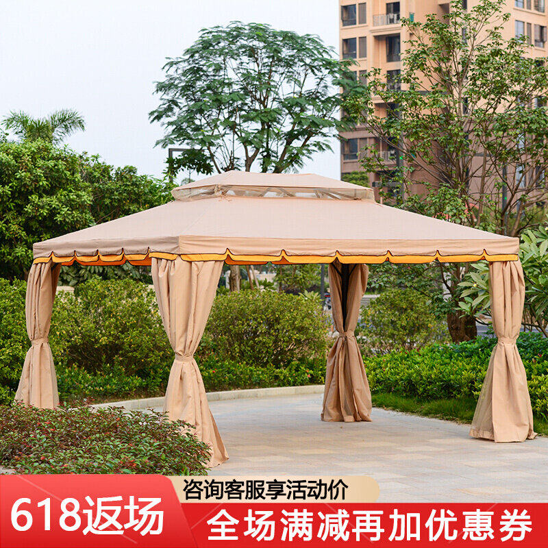 Tent pendulum stall with patio Large Roman shed Four Corner Umbrella Tent Home Awning Canopy Outdoor Rain Shelter