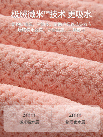 双层加厚干发帽女超强吸水速干2023新款浴帽包头发帽子免吹干发巾