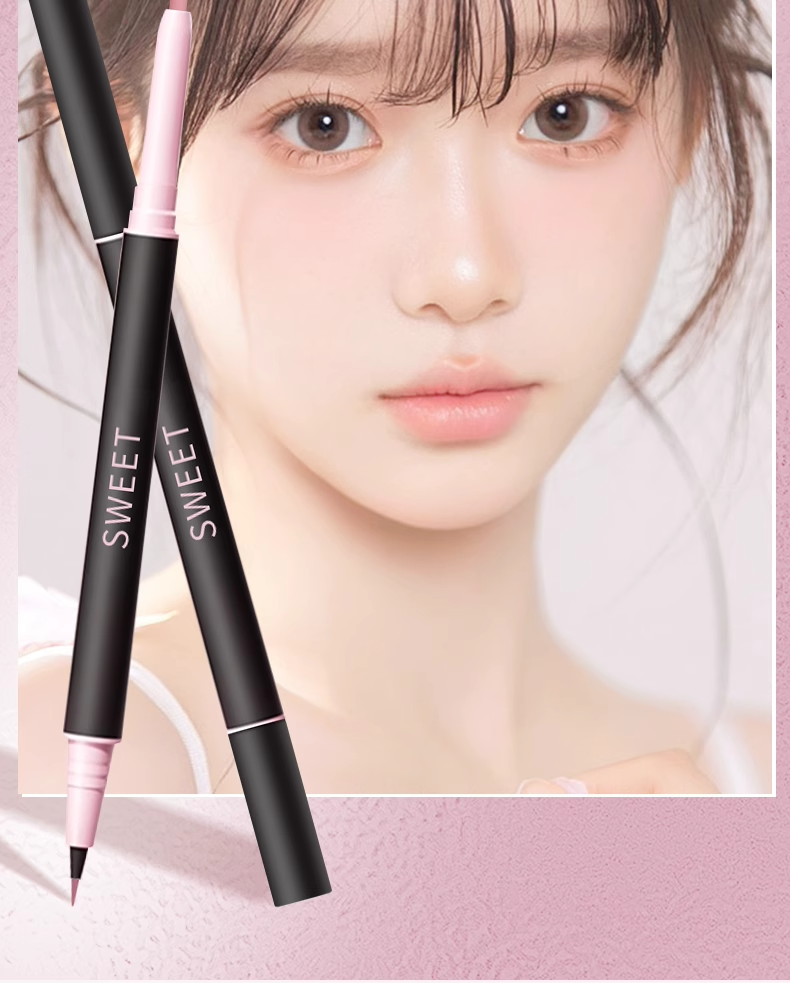 Лежа шелкопряда 二合一双头卧蚕笔自然高光提亮防水持久不晕染眼线笔化妆师专用女 Plaza homes