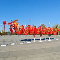 Dragon dance and lion dance props National Standard No. 3 dragon head for adult students Spring Festival performance folk handicrafts North and South Dragon Dance