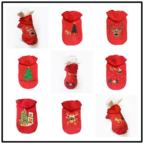 Dog Christmas Clothing Sweatshirt Cotton Pet Clothes Jewness Elderly Dog Cat Couples Teddy Dog Christmas Clothes