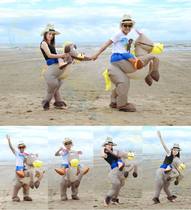 New Year doll inflatable costume event spoof bar Dance creative adult funny party costume props