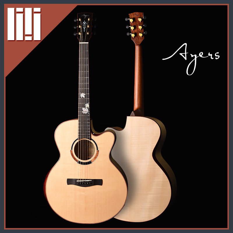 Ayers Philharmonic Poetry Vietnam Handmade SJ-06X Master's Maple Leaf inlaid with original acoustic guitar-Taobao