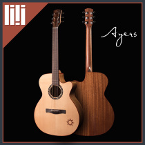 Guitar squared Ayers Philharmonic Poetry A-04C Cloud cedar Hearts Handmade Full Single Folk Songs Soundwood Guitar