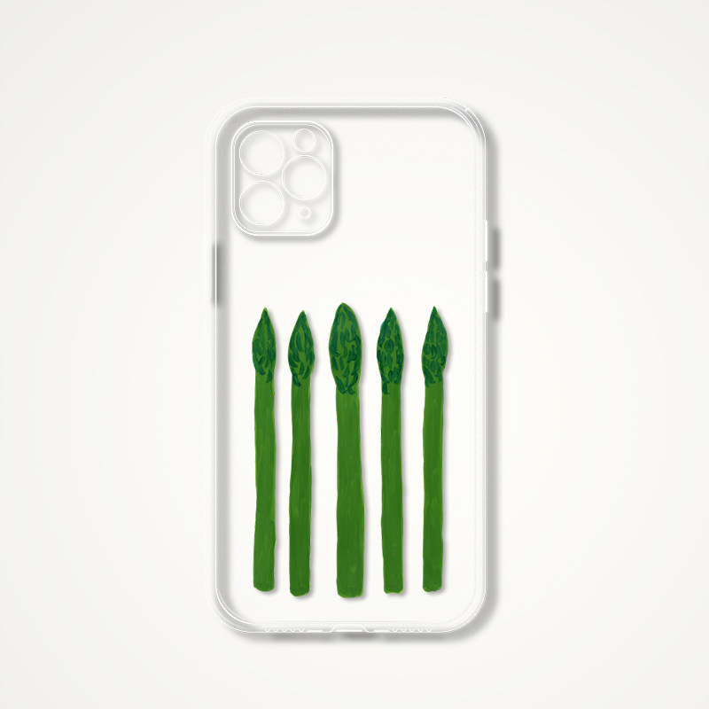 David Shrigley Artistic Vegetable Clear iPhone Case