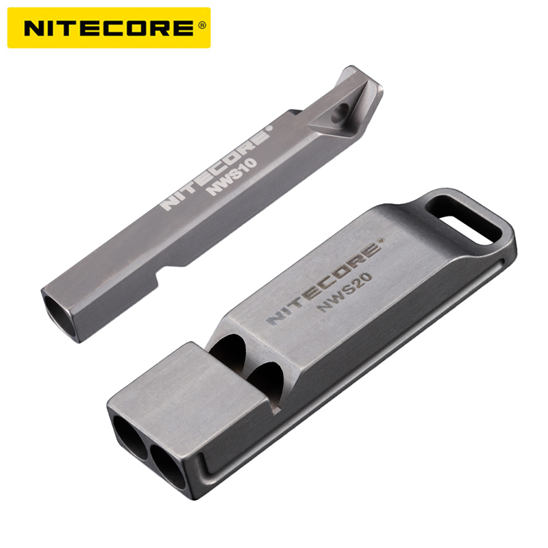 NITECORE Knight Kohl NWS10 TC4 titanium alloy 120 dB Outdoor begging whistle-Taobao