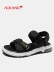 Giày nam Aokang 2019 hè mới thời trang dép thể thao Velcro thoáng khí thoải mái chống trượt giày nam - Sandal shop giày nam Sandal