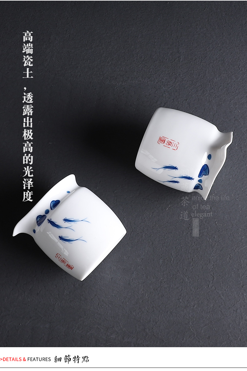 Building In hand - made ceramic fair keller kung fu tea set zero distribution of tea ware and cup and cup, hand draw tea sea