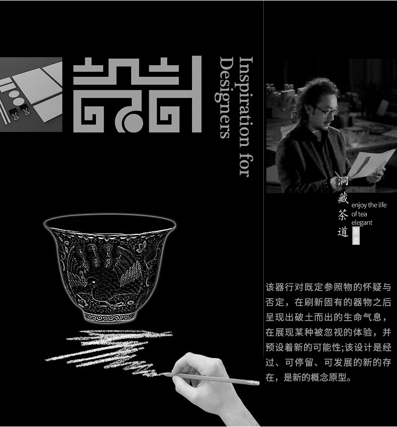 Tea cups in building ceramic wire inlay enamel see colour flower kung fu master single cup cup small Tea cup sample Tea cup