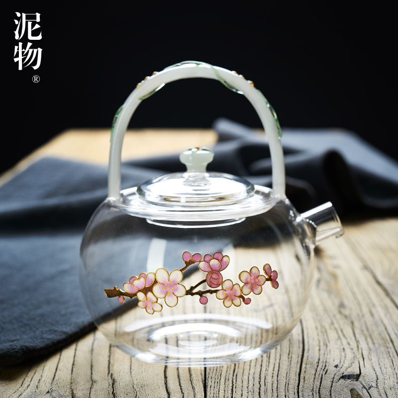 Cloisonne in building glass kettle electric teapot TaoLu boiled tea, the teapot teapot suit household kung fu