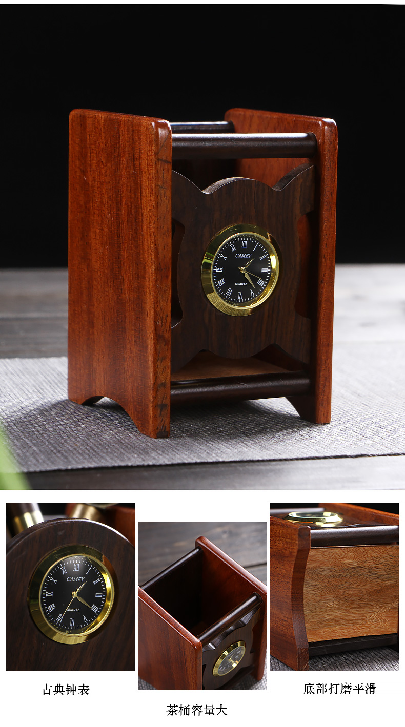 In building ebony tea six gentleman tea tin ChaGa tea spoon tea brush set tea tea tray accessories furnishing articles