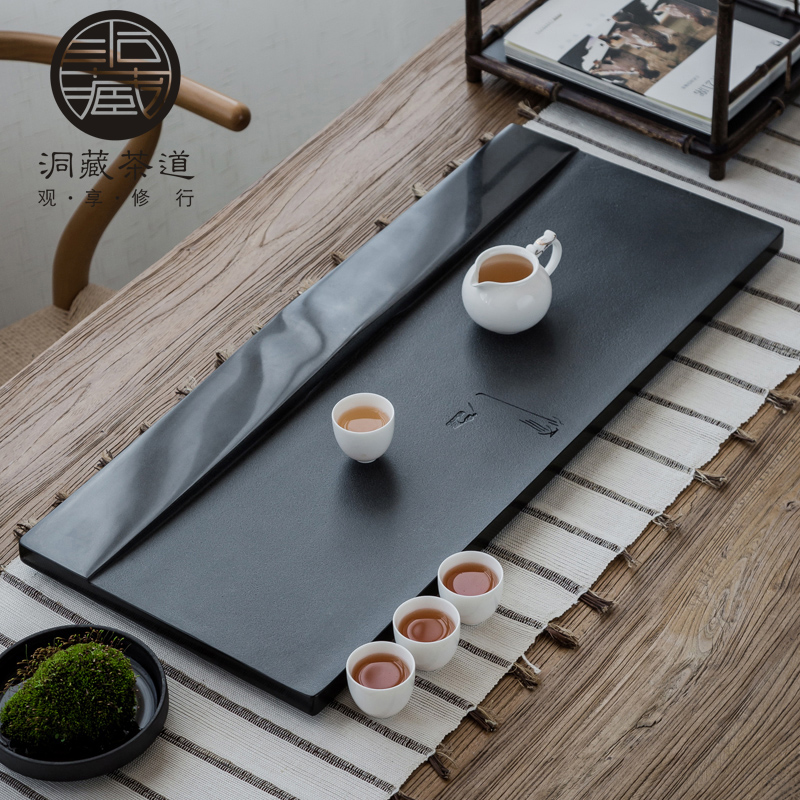 In building the whole piece of stone tea tray was sharply home to I and contracted large sitting room tea tray was rectangular stone tray