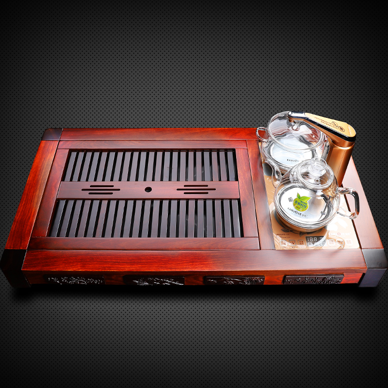 In hua limu tea tray was kung fu tea set automatic fourth one household modern tea taking of a complete set of restoring ancient ways