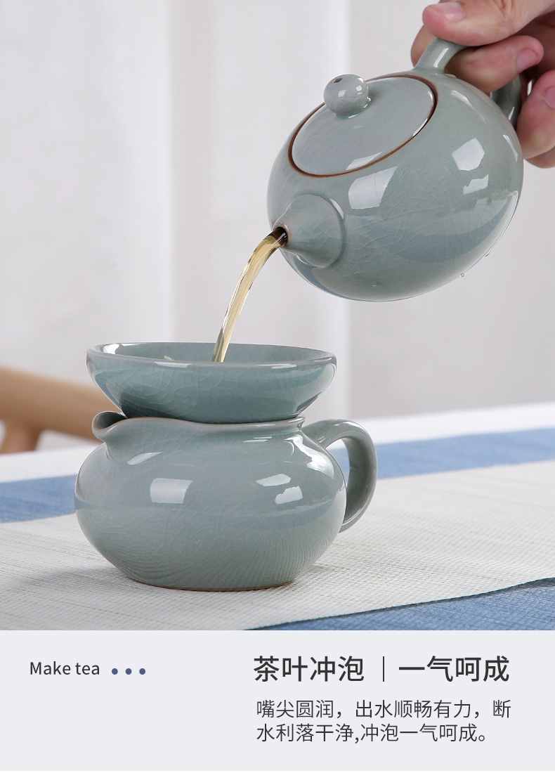 In Japanese portable floor elder brother up with dry tea tray ceramic contracted kung fu tea set suits for your up travel home